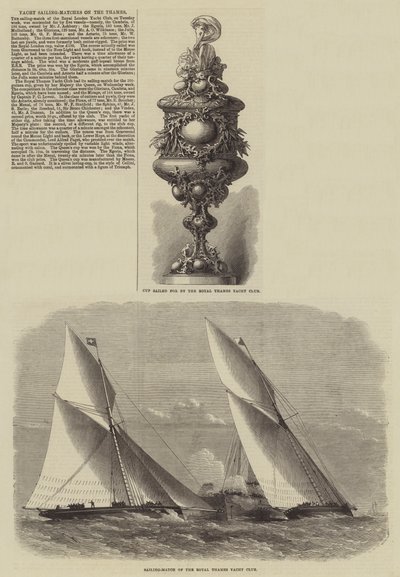 Zeilwedstrijden op de Theems door Edwin Weedon